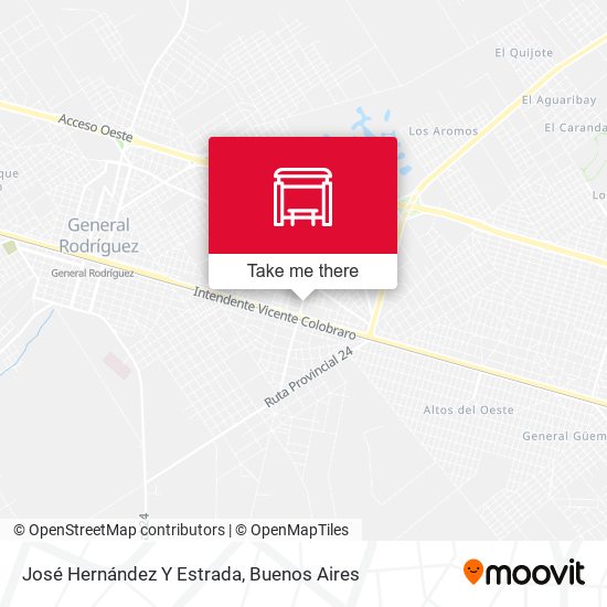 José Hernández Y Estrada map