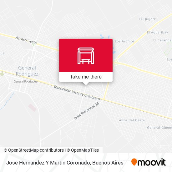 Mapa de José Hernández Y Martín Coronado