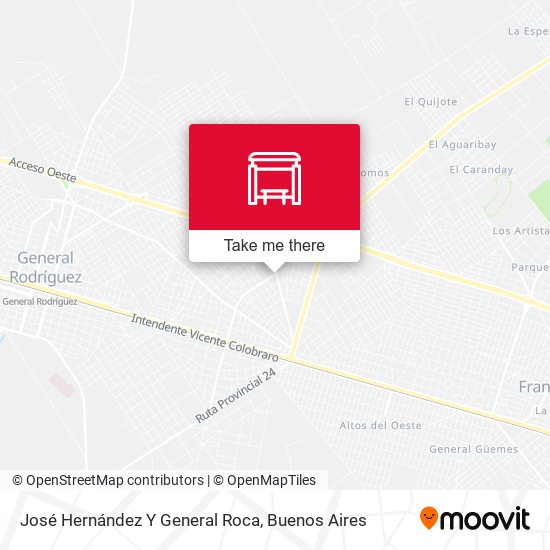 José Hernández Y General Roca map