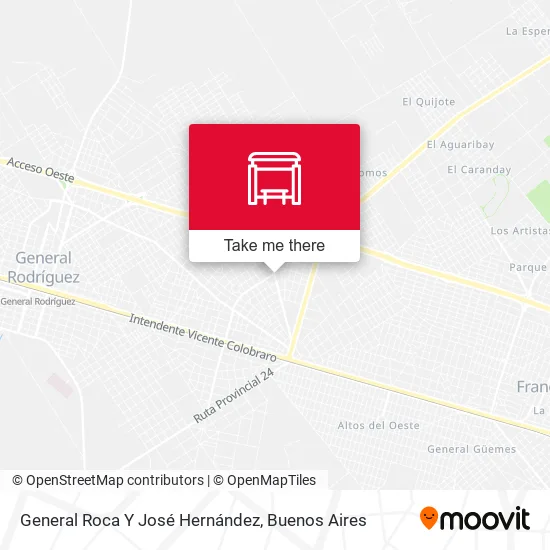 General Roca Y José Hernández map