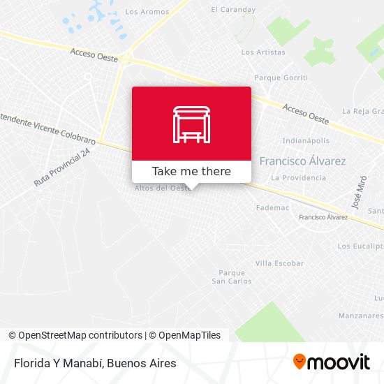 Mapa de Florida Y Manabí