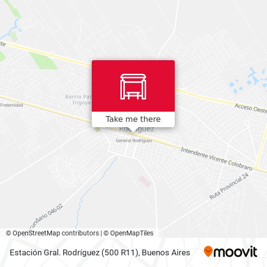 Mapa de Estación Gral. Rodríguez (500 R11)