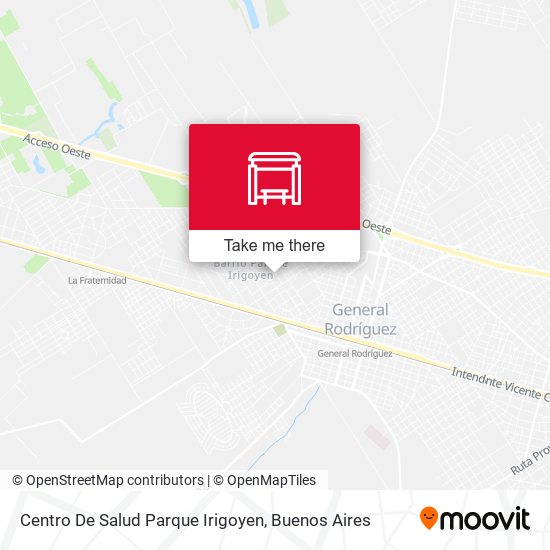 Mapa de Centro De Salud Parque Irigoyen