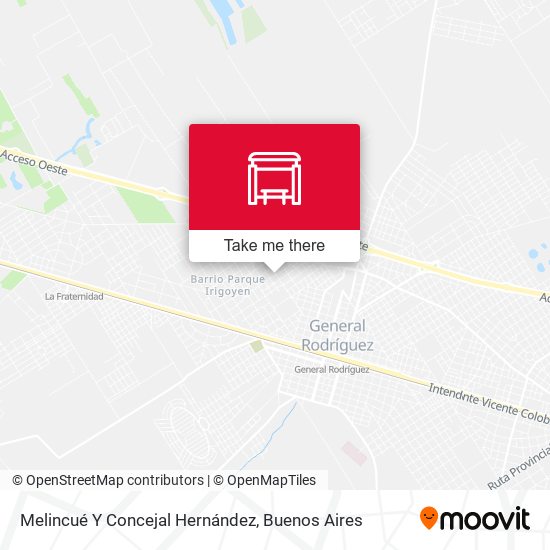 Melincué Y Concejal Hernández map