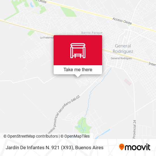 Jardín De Infantes N. 921 (X93) map