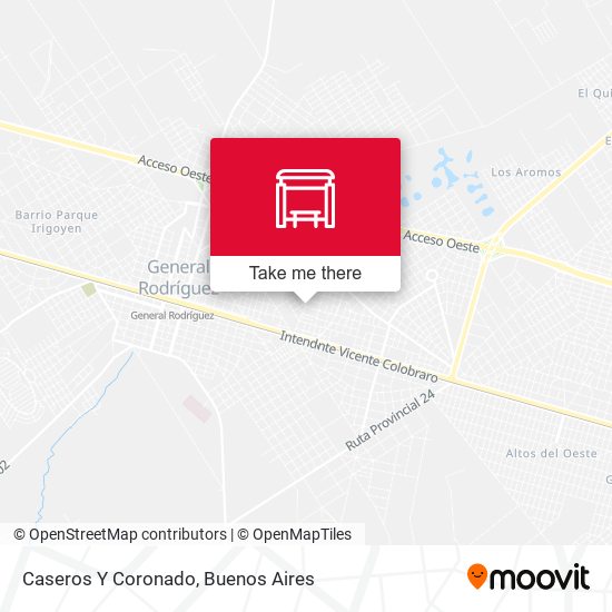 Caseros Y Coronado map