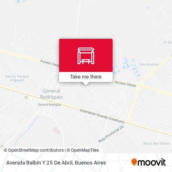 Mapa de Avenida Balbín Y 25 De Abril
