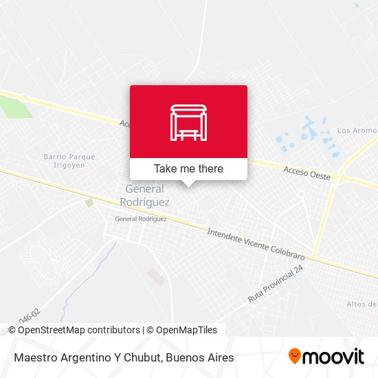 Mapa de Maestro Argentino Y Chubut