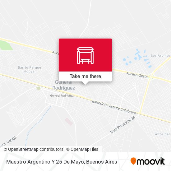 Maestro Argentino Y 25 De Mayo map