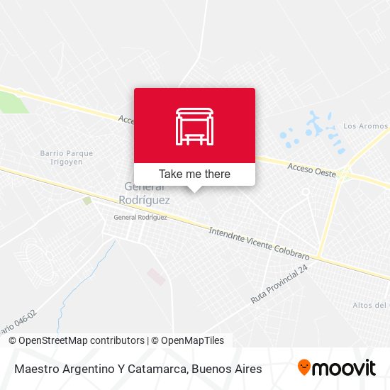 Mapa de Maestro Argentino Y Catamarca