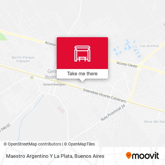 Maestro Argentino Y La Plata map