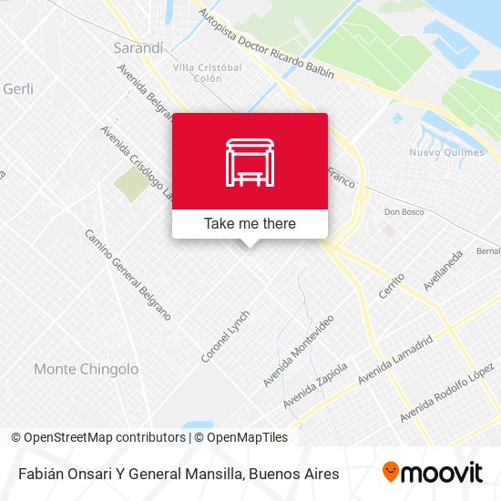 Fabián Onsari Y General Mansilla map