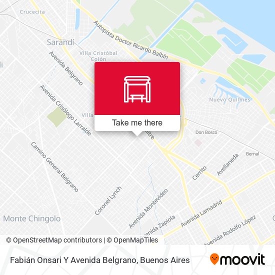 Fabián Onsari Y Avenida Belgrano map