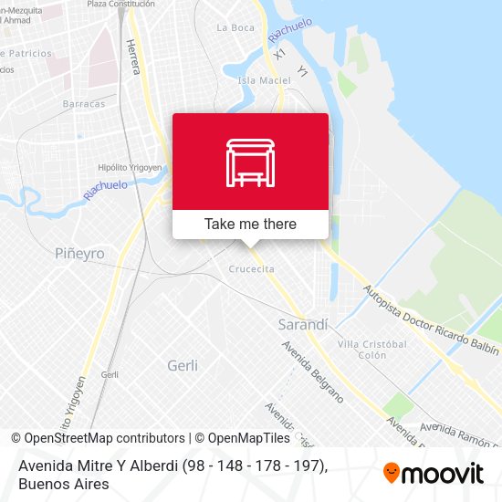 Avenida Mitre Y Alberdi (98 - 148 - 178 - 197) map