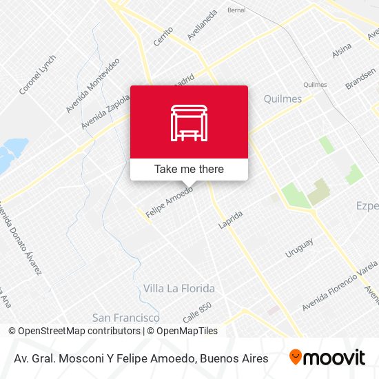 Mapa de Av. Gral. Mosconi Y Felipe Amoedo