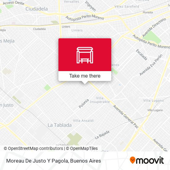 Moreau De Justo Y Pagola map