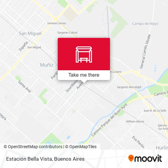 Estación Bella Vista map