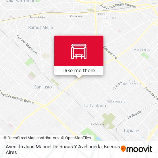 Avenida Juan Manuel De Rosas Y Avellaneda map
