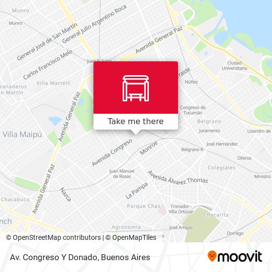 Av. Congreso Y Donado map