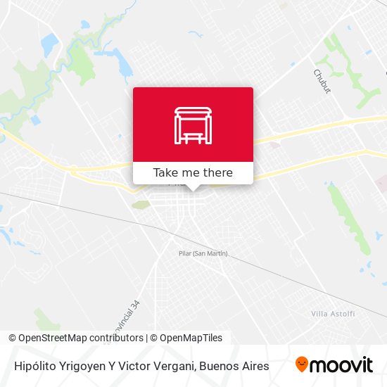 Hipólito Yrigoyen Y Victor Vergani map