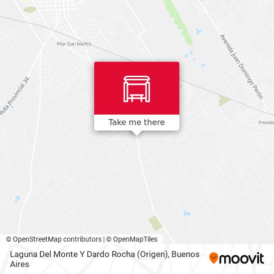 Laguna Del Monte Y Dardo Rocha (Origen) map
