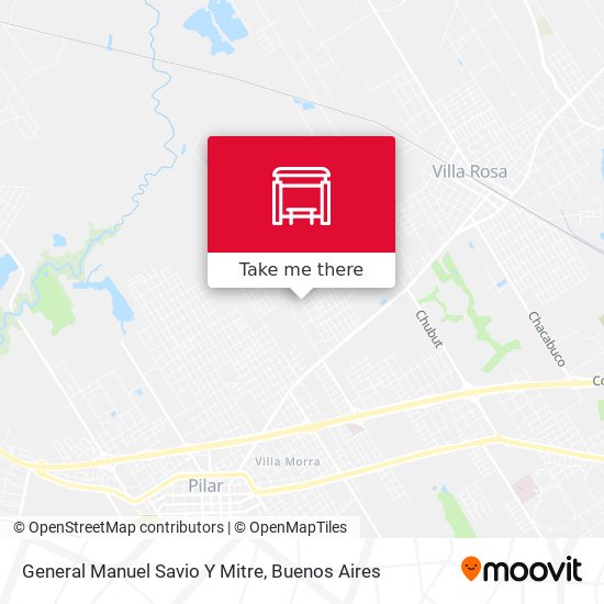 General Manuel Savio Y Mitre map