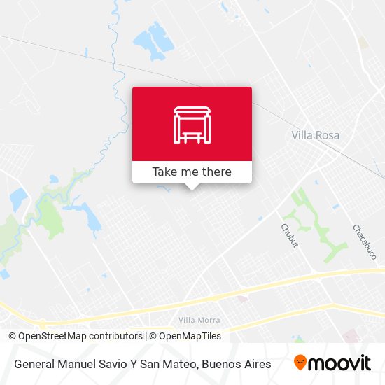 Mapa de General Manuel Savio Y San Mateo