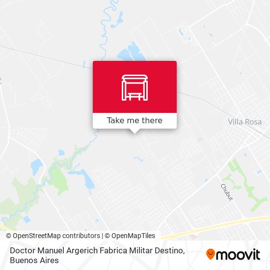 Mapa de Doctor Manuel Argerich Fabrica Militar Destino