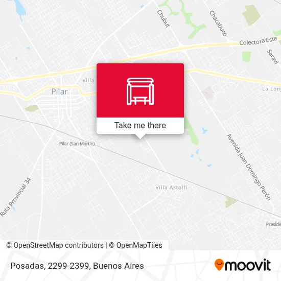 Posadas, 2299-2399 map