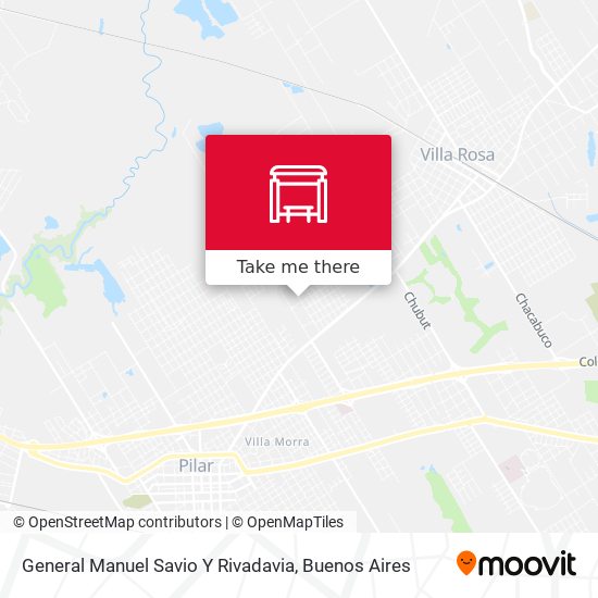 General Manuel Savio Y Rivadavia map