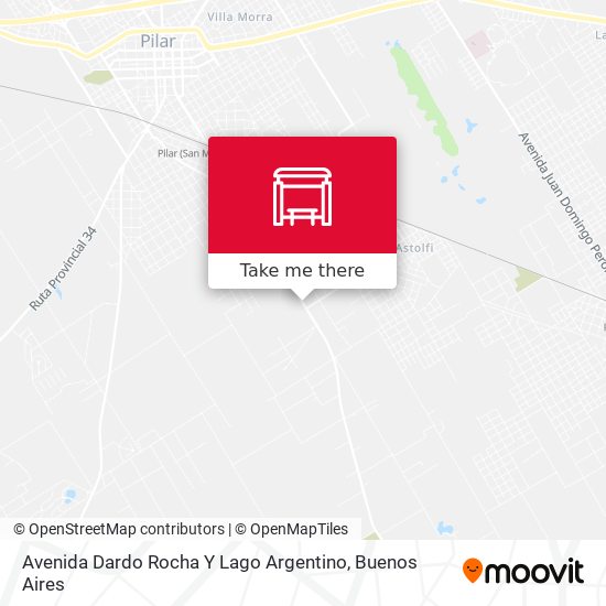 Avenida Dardo Rocha Y Lago Argentino map