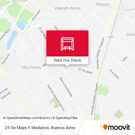 25 De Mayo Y Medeiros map
