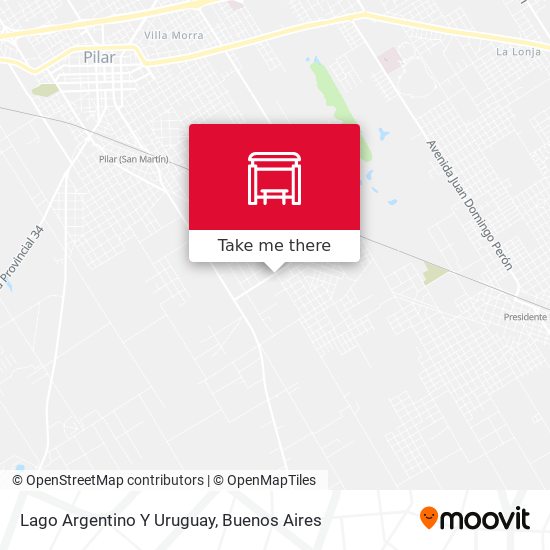 Lago Argentino Y Uruguay map