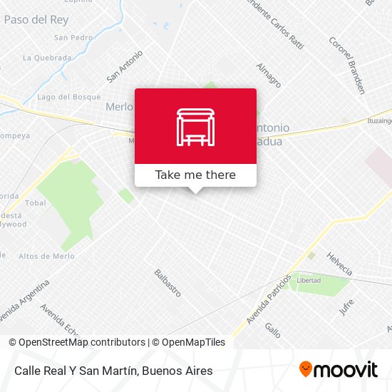 Calle Real Y San Martín map
