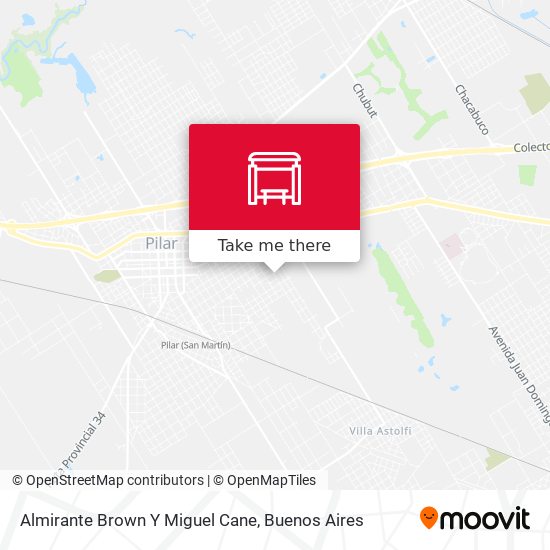 Almirante Brown Y Miguel Cane map