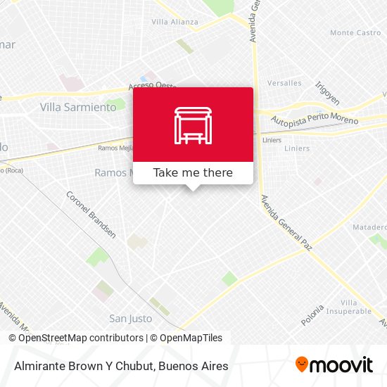 Almirante Brown Y Chubut map