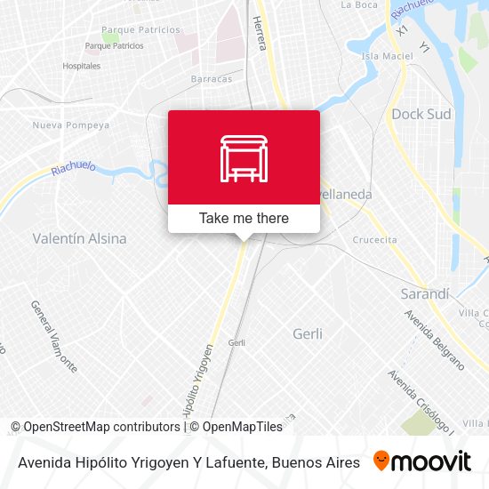 Avenida Hipólito Yrigoyen Y Lafuente map