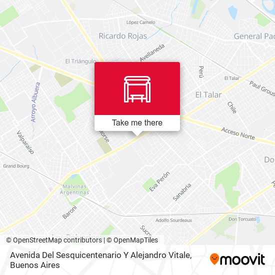 Avenida Del Sesquicentenario Y Alejandro Vitale map