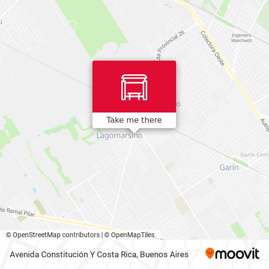 Mapa de Avenida Constitución Y Costa Rica