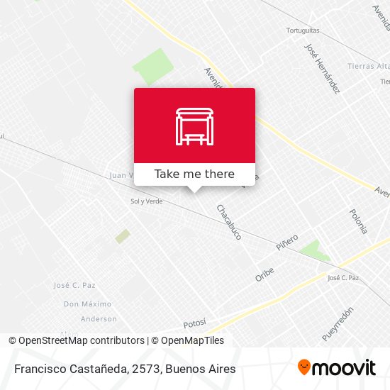 Francisco Castañeda, 2573 map
