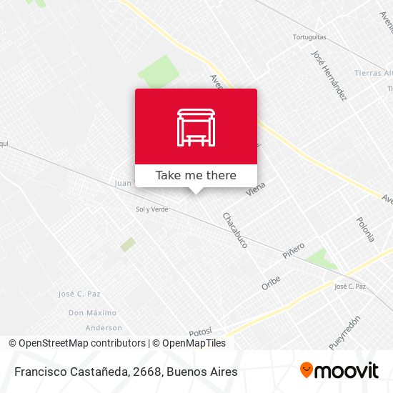 Francisco Castañeda, 2668 map