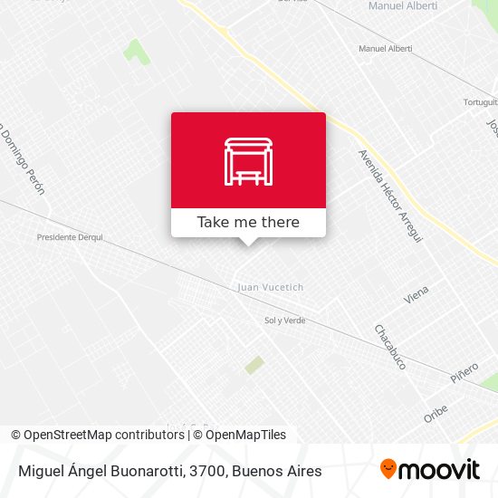 Mapa de Miguel Ángel Buonarotti, 3700