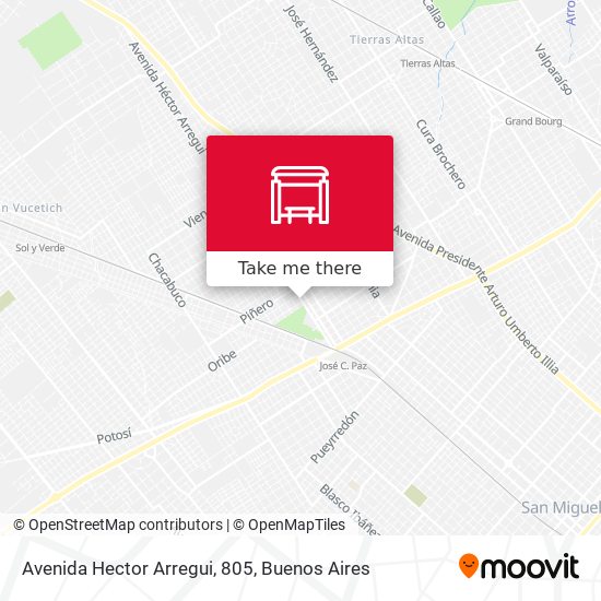 Mapa de Avenida Hector Arregui, 805