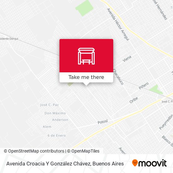Avenida Croacia Y González Chávez map