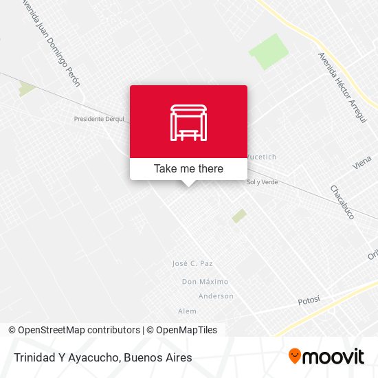 Mapa de Trinidad Y Ayacucho