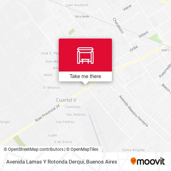 Mapa de Avenida Lamas Y Rotonda Derqui