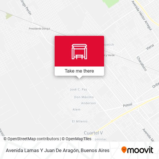Avenida Lamas Y Juan De Aragón map