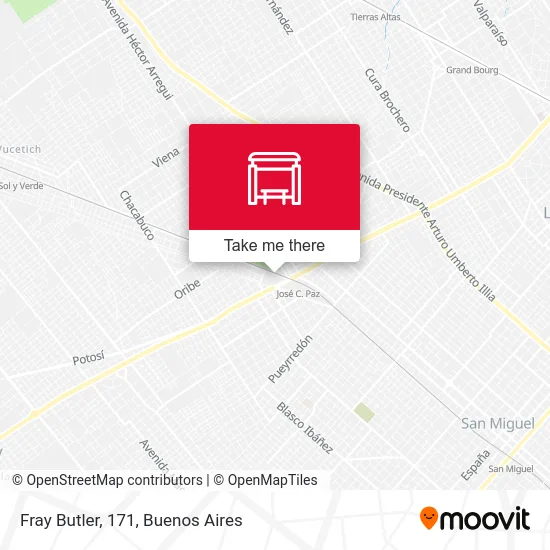 Fray Butler, 171 map