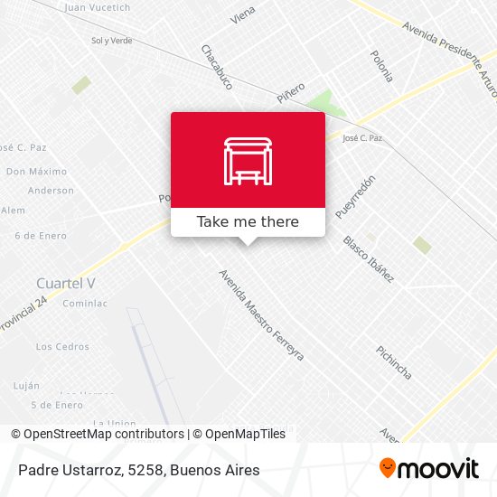 Mapa de Padre Ustarroz, 5258