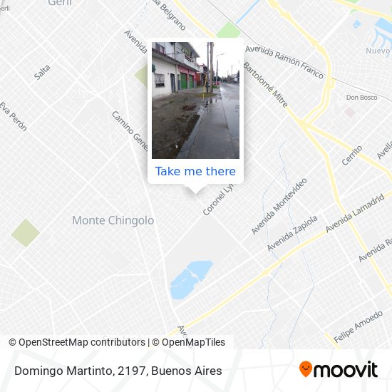 Domingo Martinto, 2197 map